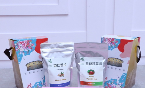 蕃茄蔬菜精力湯杏仁香片