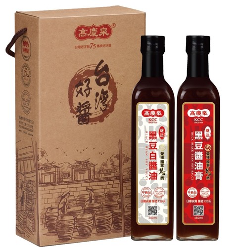 台灣好醬禮盒-黑豆白醬油/醬油膏